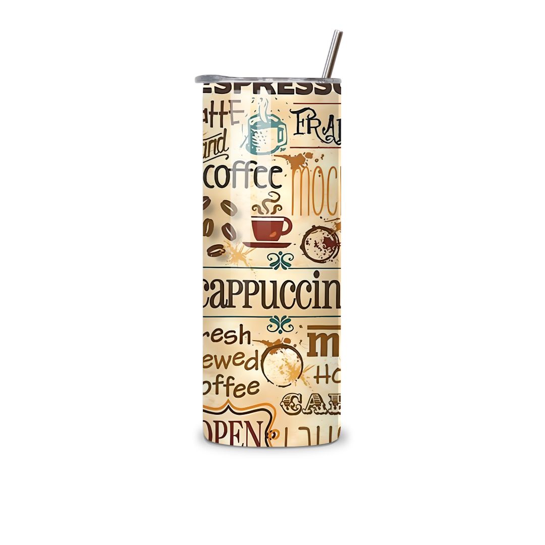 Madam Latte tumbler – stijlvolle herbruikbare koffiebeker Studio DSigns