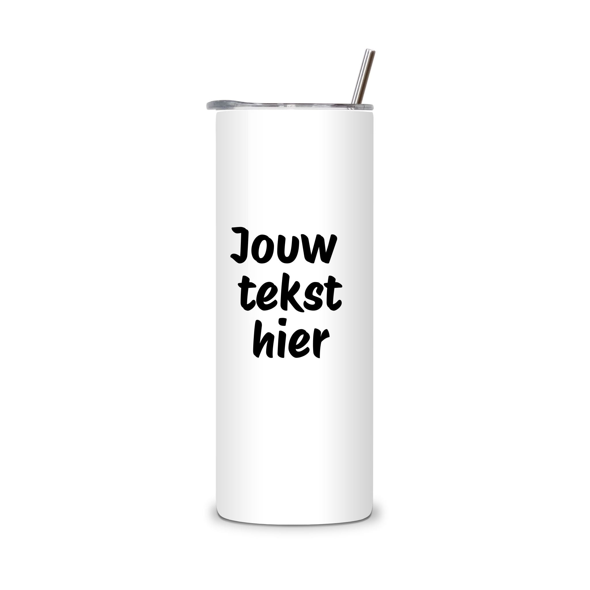 Witte tumbler voor eigen ontwerp of foto – Studio DSigns